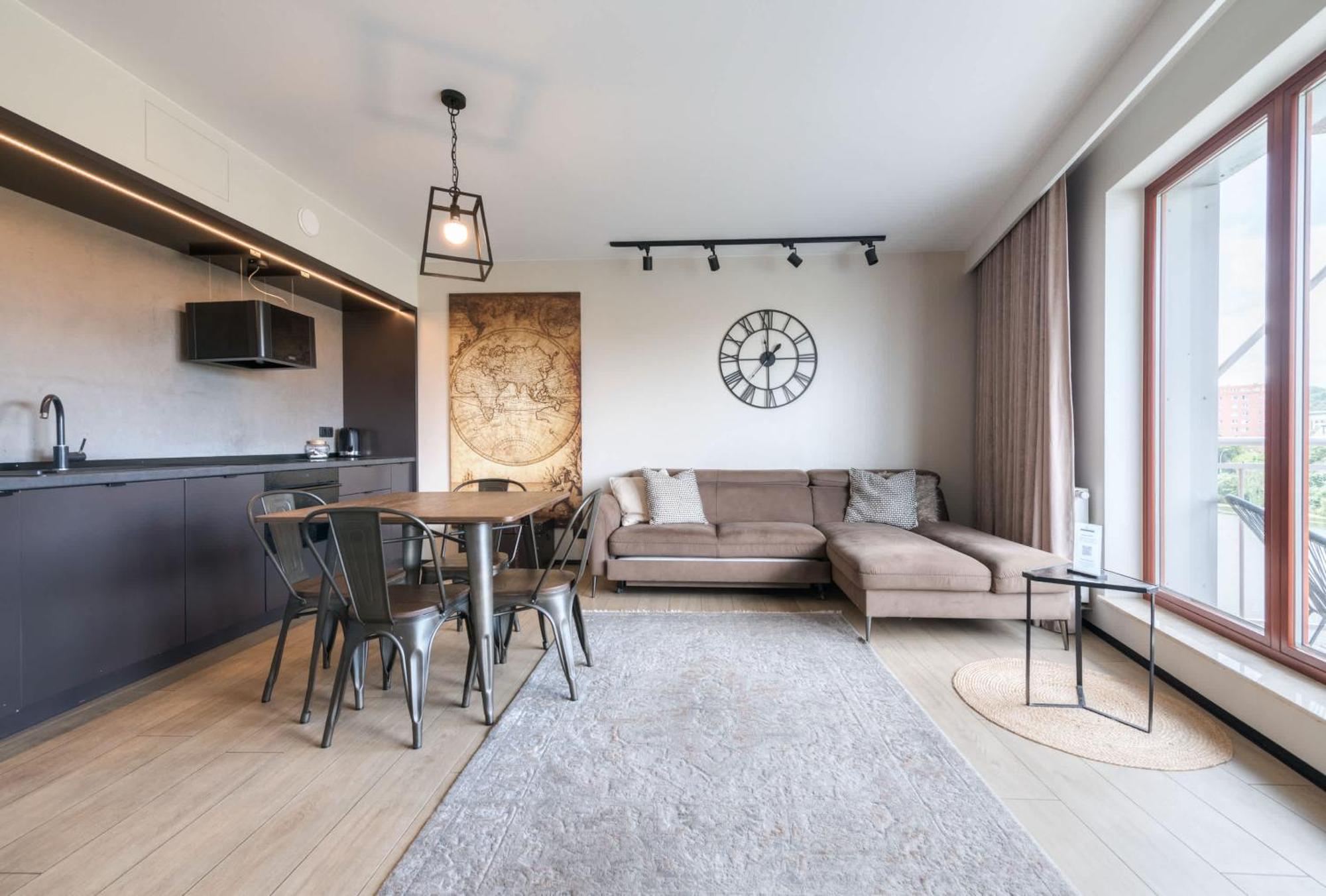 Waterlane Island - Riverview Pool, Spa, Gym & Parking By Downtown Apartments Gdansk Room photo